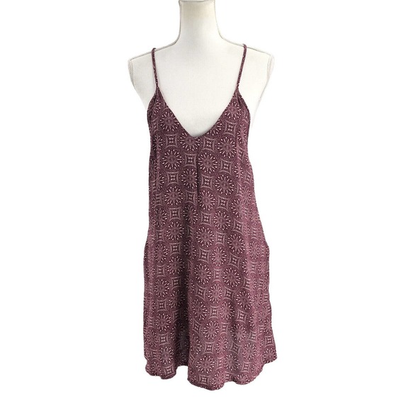 Gypsy Chic Womens Size Small Printed Slip Dress Spaghetti Straps Lightweight - Picture 1 of 8